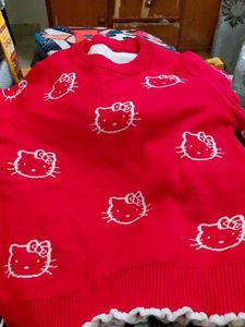 Hello Kitty Red Sweater