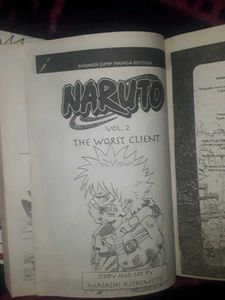 Naruto Anime Manga Volume 1 And 2