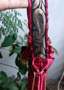 Maroon And Black Wedding Potli bag