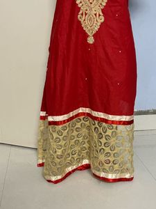 Pintrest Designer Embroidered Red Kurta