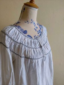 Embroidered Peasant Blouse