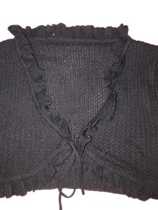 Black Knit Top