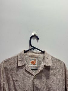 five sleeve shirt with square prints