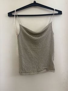 TOPSHOP CUTE METALLIC TOP
