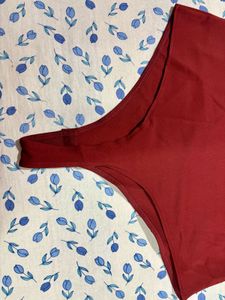 Red Bodysuit Top
