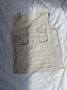 Vintage Floral Lace Tank Top