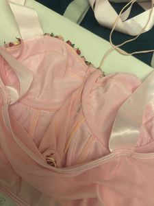 Urbanic Floral Embroidered Corset Top