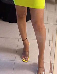 yellow transparent Heels 👠