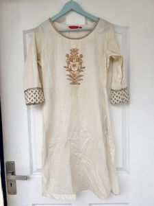 Cream Kurta