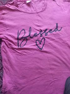 Pink &#39;Blessed&#39; Pajama Set
