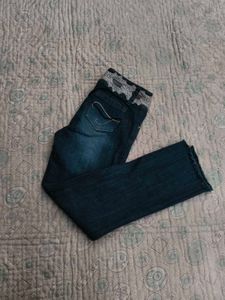 Y2K.  Stylish Dark Wash Jeans