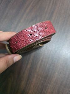 Red Woven Belt