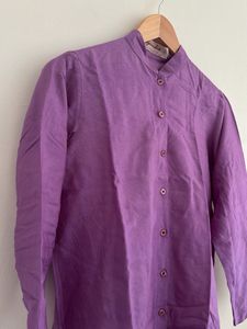 Purple Button-Down Shirt