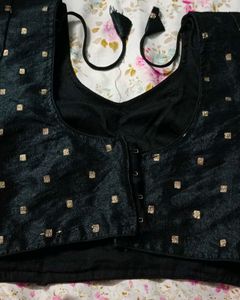 Elegant Black Readymade Blouse