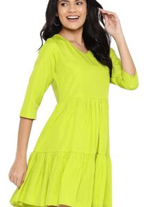 Fit And Flare Knee Length Dress