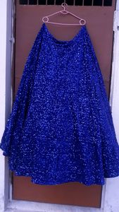 Beutiful 🧿blue sequence lehenga