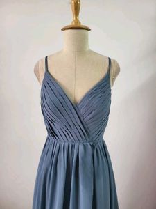 Elegant Blue Maxi Dress