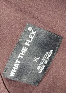 Burgundy What the Flex Shirt