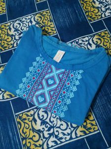 Blue T Shirt Or Kurta 🌀