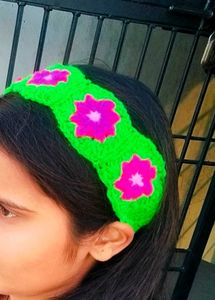 Floral Crochet Headband