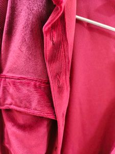 Red Velvet Overshirt