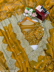 Elegant Mustard Saree