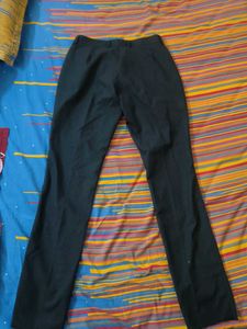 Formal Black Trousers With Front Pockets