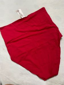 Red High-Waisted Briefs