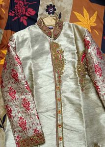 Golden Slava Coat Traditional Wear