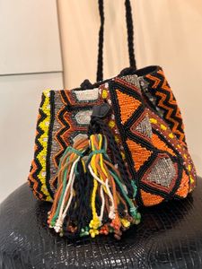 Unique Beaded Crossbody Bag