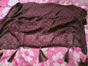 Purple dupatta