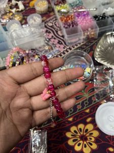 Butterfly Charm Beaded Bracelet