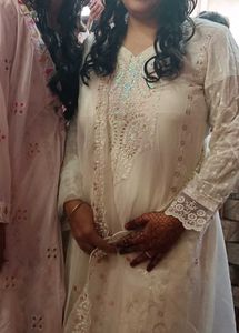 Pakistani White Dress