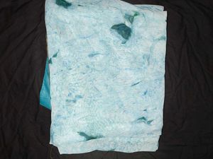 Elegant Blue Tie-Dye Saree
