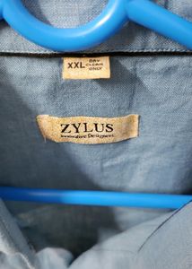Party Wear Powder Blue Shirt For Men 🤍