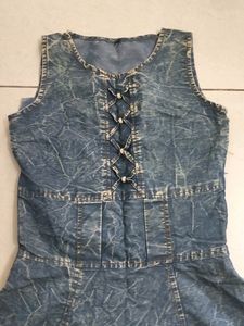 A Messy Blue One-piece