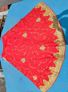 Red Embroidered Lehenga Choli Set