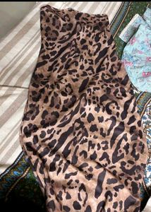 Animal Print Slip Dress