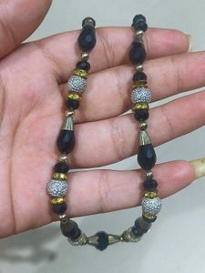 Black Beaded Necklace