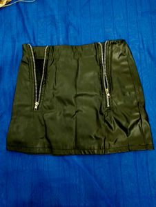 Kotty High Waist Leather Skirt