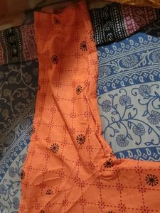 Orange Kurta For Women Chest -18.5 Length -38.5