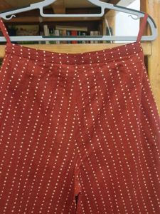 High waisted Shristi Brand pure cotton tailored pa