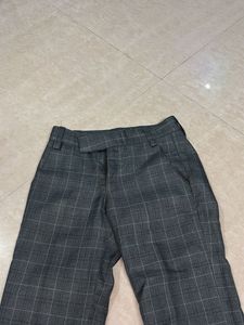 Gray Plaid Pants