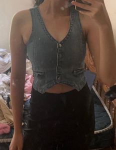 Zara Vintage Denim Vest