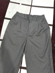 Wide Leg Trousers Grey H&M