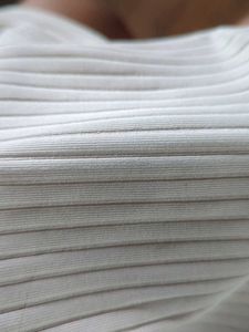 WHITE BODYCON TOP