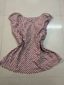 Red &amp; White Checkered Top