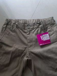Khaki Unisex Pants For Kids