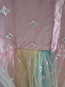 Pastel Rainbow Tulle &amp; Sequin Party Dress