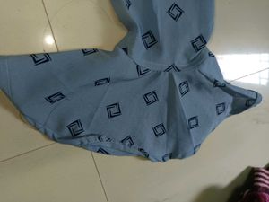 Flared Kurta Top With Peplum